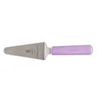 image of Mercer M18760PU Millennia Pie Server, 5" x 2" Steel Blade, 10.5" Length, Purple Handle, NSF