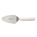 image of Mercer M18770WH Pie Knife, 5" X 3", 11" Japanese Steel, White Plastic Handle, NSF, Smooth Edge