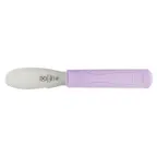 image of Mercer M18780PU Sandwich Spreader, 3-1/2" Wavy Blade, 8-1/2" Length, Steel, Purple PP Handle, NSF