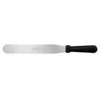 image of Mercer M18800P Spatula - 10" Blade, 1½" Wide, Steel Blade, Black Handle, NSF, Dishwasher Safe