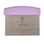 image of Mercer M18810PU Scraper/Dough Cutter, 6" x 3" Stainless Steel Blade, Purple Plastic Handle, NSF
