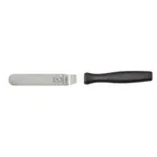 image of Mercer M18830P Offset Spatula, 4-1/4" x 3/4" Steel Blade, Black Plastic Handle, NSF, Dishwasher Safe