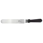 image of Mercer M18880P - Offset Stainless Steel Turner, 10" Blade x 1-1/2" Width, 15", Black Handle, NSF