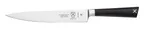 image of Mercer M19060 ZüM Carving Knife, 8" Forged High Carbon Stainless Steel Blade, Black POM Handle, NSF