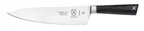 image of Mercer M19080 ZüM Chef’s Knife – 8" Forged German Steel Blade, Black POM Handle, NSF