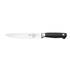 image of Mercer M20408 Carving Knife, 8" Carbon Steel Blade, Black Santoprene Non‑Slip Handle, NSF