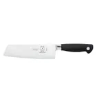 image of Mercer M20907 Genesis Nakiri Knife, 7" Forged Steel Blade, Santoprene® Handle, Smooth Edge, NSF