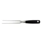 image of Mercer M21046 Genesis Carving Fork – 7" Blade, 11-3/4" Length, Carbon Steel, Santoprene Handle