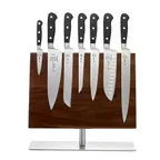 image of Mercer M21941 Magnetic Board Knife Set – 8‑Piece, knives 10"–3.5", Steel Blades, Delrin Handles, NSF
