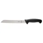 image of Mercer M22508 Bread Knife, 8" Wavy Edge, Stamped Steel Blade, Black Santoprene/Polypropylene Handle
