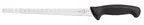 image of Mercer M23010 Salmon Slicer Knife, 10‑1/4" Granton Edge, Steel, Black Handle With Finger Guard