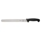 image of Mercer M23011 11" Slicer Knife, High‑Carbon Steel, Black Santoprene/Polypropylene Handle, Guard