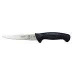 image of Mercer M23306 Utility Knife, 6" Stamped High‑Carbon Japanese Steel Blade, Black Plastic Handle, NSF