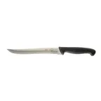 image of Mercer M23407 Utility Knife – 7" Steel Blade, Black Non‑Slip Santoprene Handle With Finger Guard