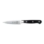 image of Mercer M23540 Paring Knife, 3.5" Carbon Steel Blade, Black Delrin® Handle, NSF