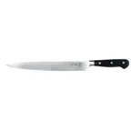 image of Mercer M23580 Carving Knife, 10" Forged High‑Carbon Steel Blade, Black Delrin Handle, NSF