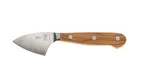 image of Mercer M23607OL - 2 3/4" Parmesan Cheese Knife, High‑Carbon Steel Blade, Wood Handle, 2" Length
