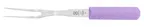 image of Mercer M23800PU Cooks Fork – 8" Blade, 13.5" Length, High Carbon Steel, Purple PP Handle, NSF