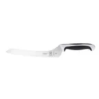 image of Mercer M23890WBH Bread Knife, 9" Wavy Edge, Steel Blade, Santoprene/Polypropylene Handle with Guard