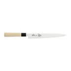 image of Mercer M24010PLLH Sashimi Knife 10" Left‑Handed, Carbon Steel Blade, Santoprene Handle, NSF