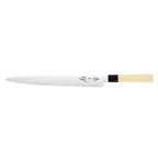 image of Mercer M24012PL - 12" Asian Sashimi Knife, Carbon Steel Blade, Santoprene Handle, NSF