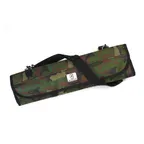 image of Mercer M30007CM Knife Roll - 21" x 8" x 1" Soft Bag, 7-Pocket Elastic, Camouflage, Shoulder Strap
