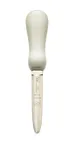 image of Mercer M33021A Oyster & Clam Knife - Galveston Style 4" Blade, Japanese Steel, White Handle, NSF