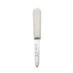 image of Mercer M33026A - 3-1/4" Clam & Oyster Knife, High Carbon Steel Blade, White PP Handle, NSF