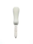 image of Mercer M33054A Oyster Knife - Providence, 2.75" Japanese Steel Blade, White Textured Handle, NSF