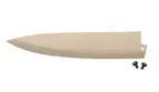 image of Mercer M33134BIR Birch Chef Knife Guard, 10" Blade Cover with Pins for 10" Knives and 240mm Gyuto