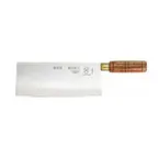image of Mercer M33220 Chef's Cleaver Knife, 8" Blade, Japanese Steel, Hardwood Handle with Brass Ferrule