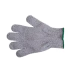 image of Mercer M33412M Cut Glove – Medium Gray/Green Cuff, 10‑Gauge Fiber, ANSI A7, Antimicrobial, FDA, USA