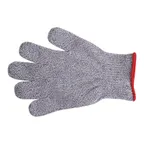 image of Mercer M33412S Cut‑Resistant Glove – Small, Gray/Red Cuff, Spectra Material, ANSI A7, Washable, USA