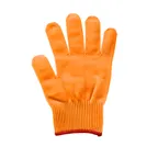image of Mercer M33415ORS Cut‑Resistant Glove – S, 13‑Gauge Poly, Orange/Red Cuff, Washable, FDA Approved