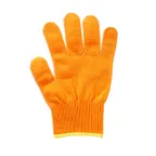 image of Mercer M33415ORXS Cut Glove, XS Poly, Orange/Gold Cuff, Washable, FDA Approved, ANSI A4 Protection