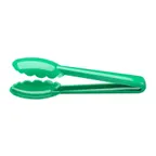 image of Mercer M35100GR Plastic Serving Tongs, 9.5" Green Nylon, 430°F Heat‑Resistant, NSF