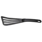 image of Mercer M35110BK Plastic Slotted Turner, 3‑1/2" Blade x 12" Black Nylon Handle, 430°F Heat‑Resistant