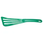 image of Mercer M35110GR Plastic Turner – 3½" Slotted Blade, 12" Nylon Handle, Green, 430°F Heat‑Resistant