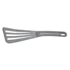image of Mercer M35110GY Slotted Turner, 3-1/2" x 12" Gray Nylon Handle, Plastic Blade, Heat‑Resistant