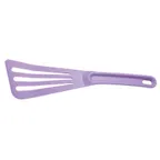 image of Mercer M35110PU - Slotted Plastic Turner, 3-1/2" x 12" Purple Nylon Handle, 430°F Nylon Blade