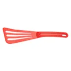 image of Mercer M35110RD - Plastic Slotted Turner, 3½" Blade/12" Red Nylon Handle, Edge, Heat‑Resistant 430°F