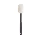 image of Mercer M35116 Spoon Scraper, 14" Length, White, Red Handle, Silicone Blade 500°F Heat‑Resistant, NSF