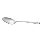 image of Mercer M35138 Plating Spoon – 9" Bowl, 1-1/3 oz, Satin Handle, Serrated Grip, 18/8 Stainless Steel