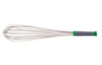 image of Mercer M35204 Piano Whip, 18" 18-8 Steel Wire, 18-20" Nylon Handle with Color-Coded Ends, Loop, NSF