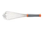 image of Mercer M35211 - 12" French Whisk, 18-8 Stainless Steel Wire, Nylon Handle With Color‑Coded, NSF Loop