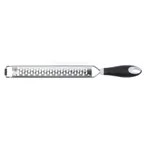 image of Mercer M35405 Grater – 8‑7/8" x 1‑3/16" Blade, 15" Length, 18/8 Blades, Santoprene Handle, Cover