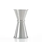 image of Mercer M37000 Japanese Bar Jigger, 1/2 Oz & 3/4 Oz Capacities, 18/8 Stainless Steel, Markings