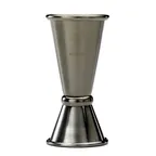 image of Mercer M37001BK Barfly Jigger, 20 ml / 0.67 oz & 40 ml / 1.35 oz, Stainless Steel, Black‑Plated