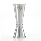image of Mercer M37002 Bar Jigger, 25 ml (0.67 oz) Small & 50 ml (1.69 oz) Large, 18/8 Steel with Markings