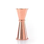 image of Mercer M37003CP Barfly Jigger, 1 oz / 1½ oz, 18/8 Stainless Steel, Copper‑Plated